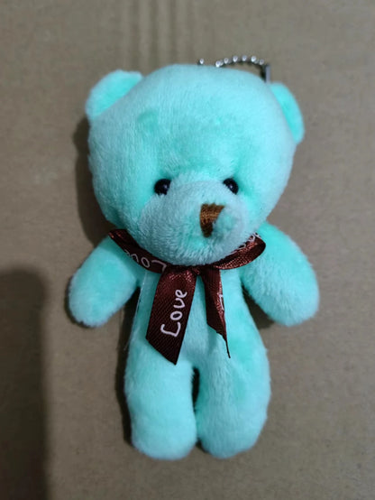 10Pcs/Lot Cute Mini teddy bear Plush toy doll pendant Soft Stuffed teddy Bear Keychain Birthday Xmas gifts Wedding decorations