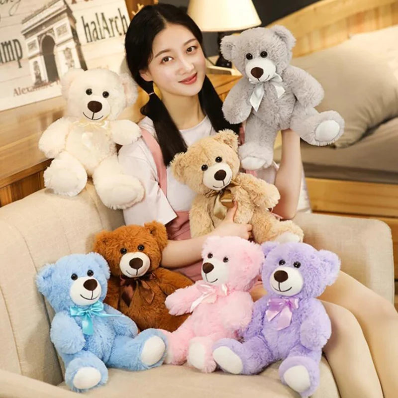 New Hot Christmas Bear Lovely Teddy Bear Plush Toys Stuffed Cute Bear Doll Boys&Girls Valentine's Gift Kids Baby Christmas Gift